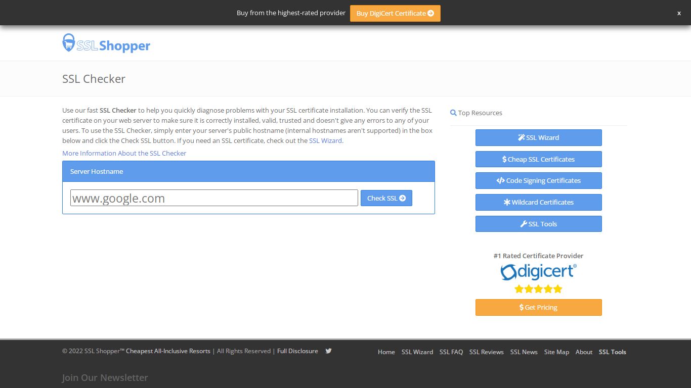 SSL Checker - SSL Shopper