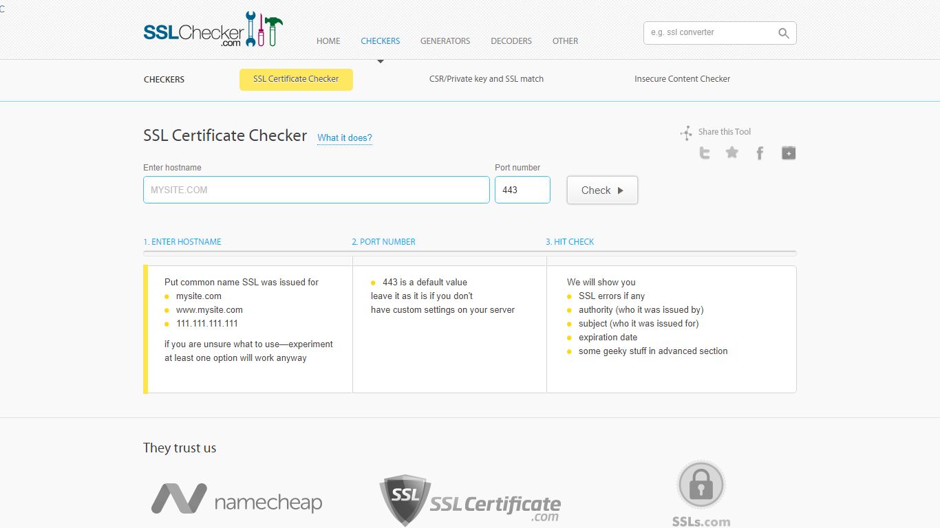 SSL Certificate Checker