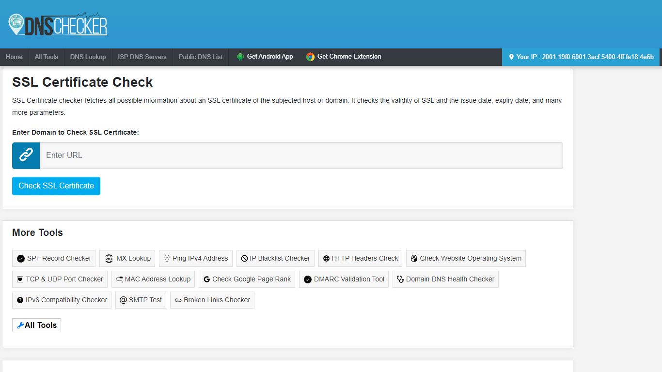 SSL Checker - Check SSL Certificate